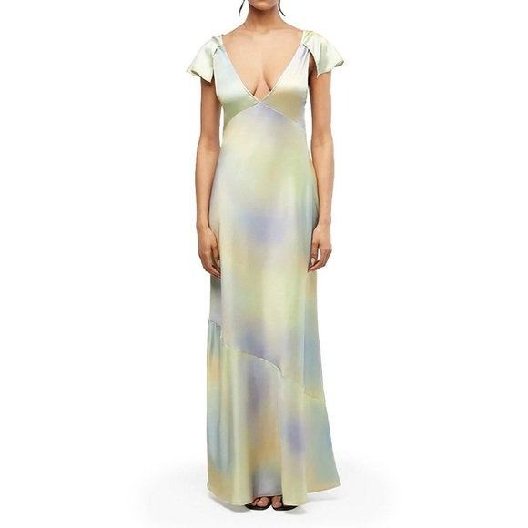 WeWoreWhat Dresses & Skirts - WeWoreWhat Lace Midi Slip Dress in Color Watercolor Size 4